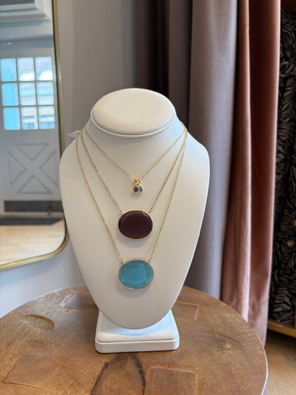 Faceted Glass Necklace
