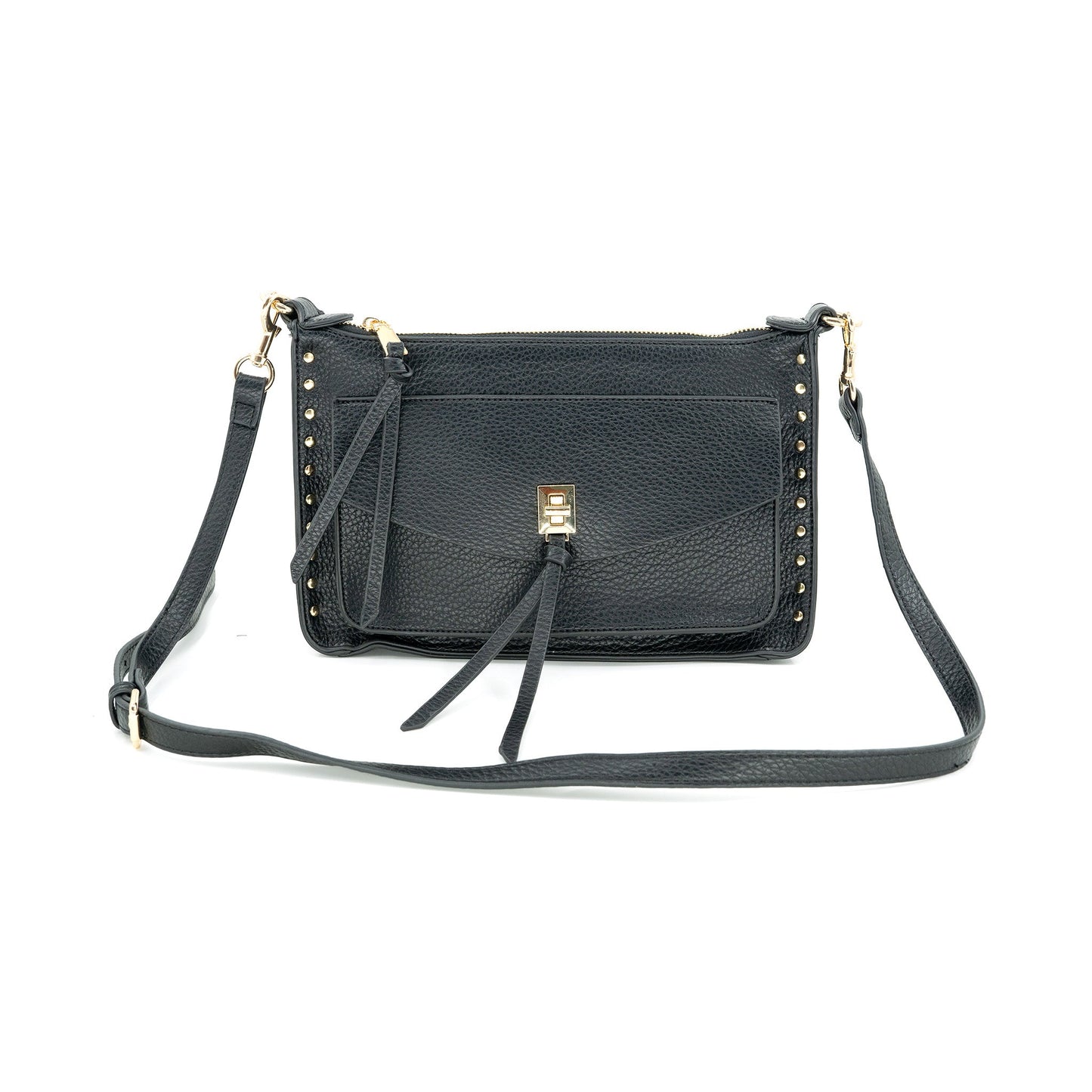 Penny Studded Vegan Crossbody Bag
