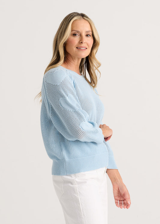 Hearts On My Sleeve Sweater by Zaket & Plover