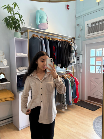 Maeve Long Sleeve Corduroy Top