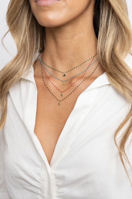 Elsa Mini Heart Layering Necklace