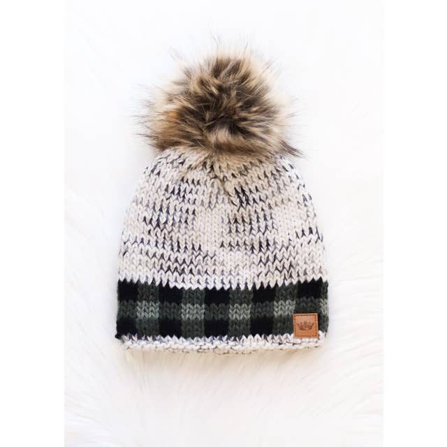 Gray Heather Pom Hat