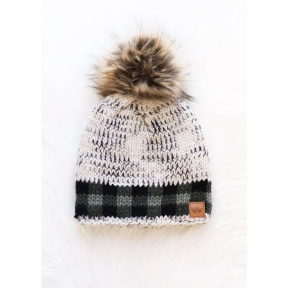 Gray Heather Pom Hat