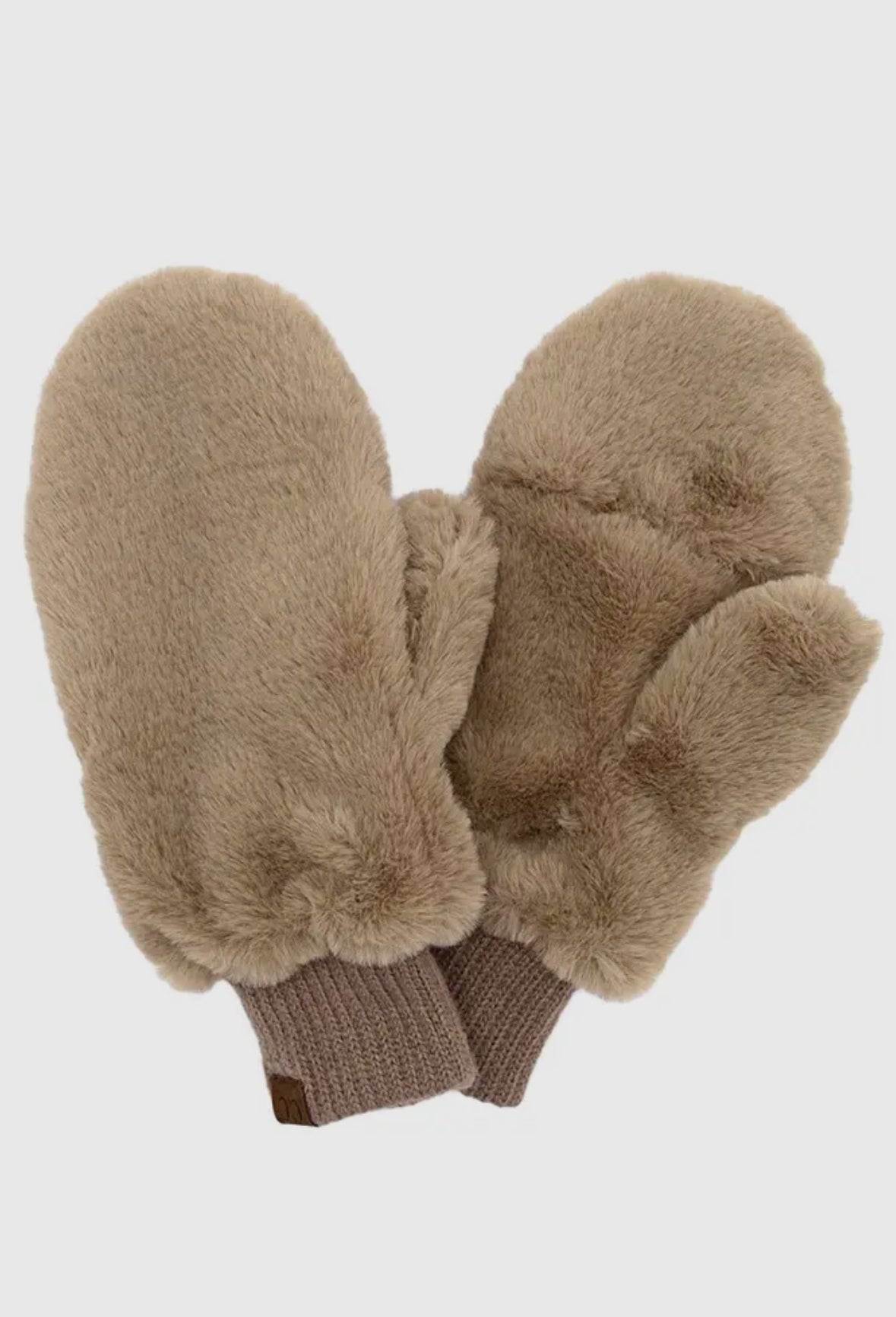 C.C. Faux Fur Convertible Mittens
