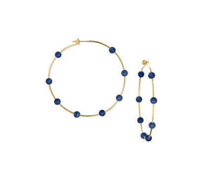 Gemstone Hoops