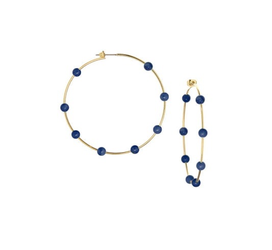 Gemstone Hoops