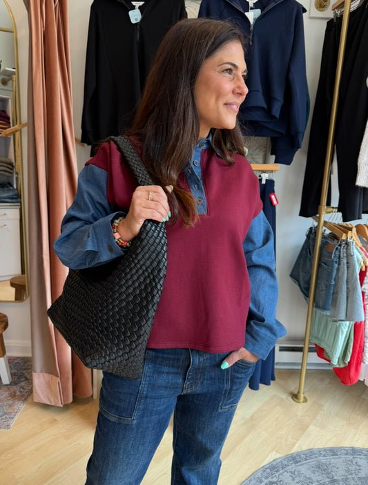 Boxy Collared Henley