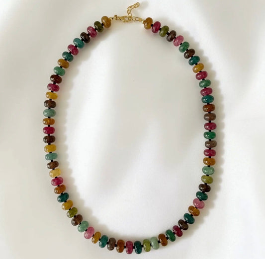 Greer Multi Colored Gemstone Necklace