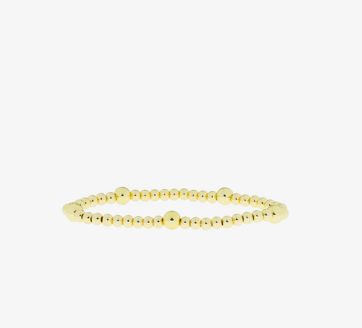 Pattern Beaded Stretch Bracelet