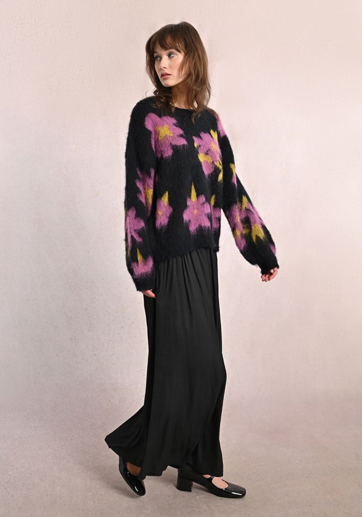 Floral Knitted Sweater