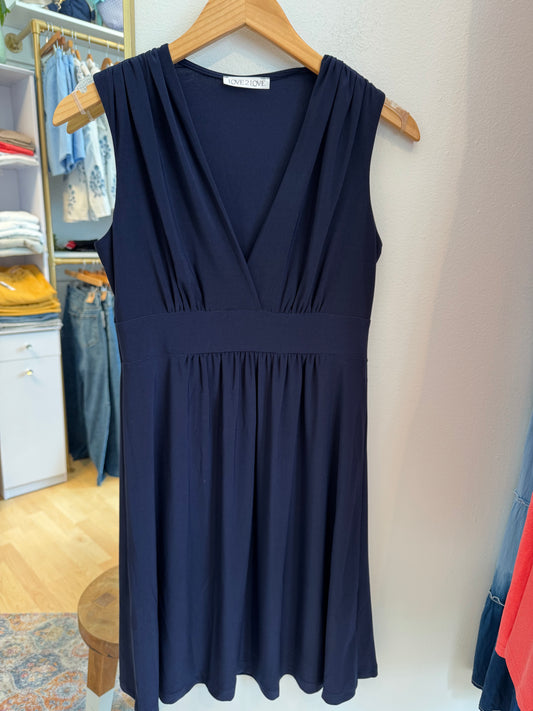 Surplice Sleeveless Dress