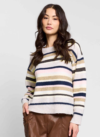 Birch Striped Crew Neck Sweater