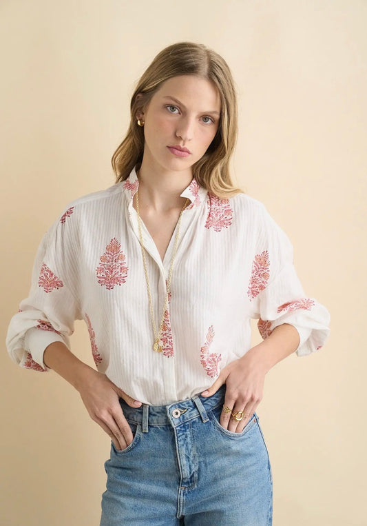 Alexa Cotton Voile Blouse