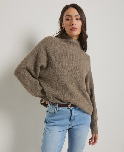 Driftwood Funnel Neck Everyday Sweater