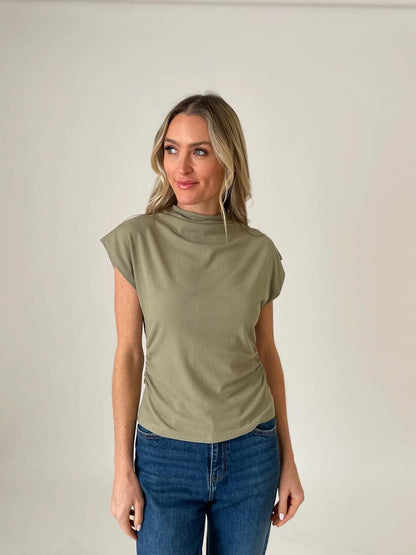 Zoe Mock Neck Layering Top