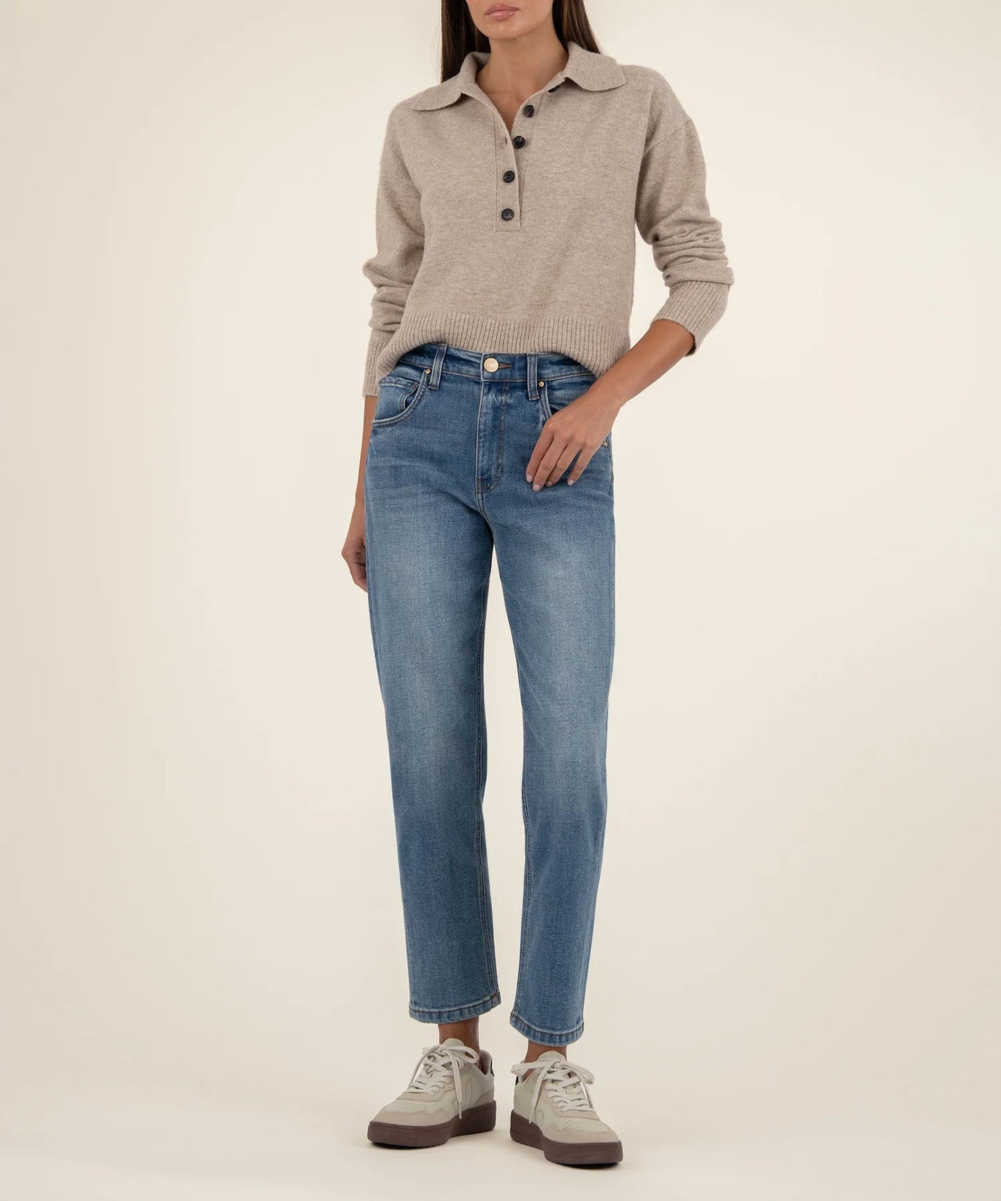 Lilia Button Front Sweater