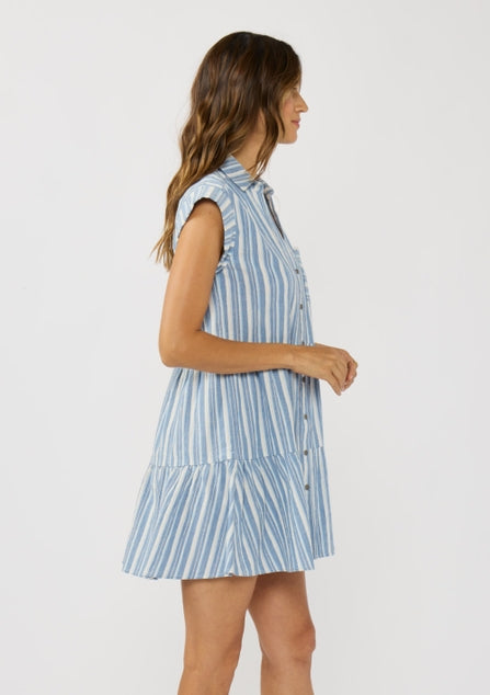 Striped Tiered Dress