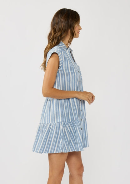 Striped Tiered Dress