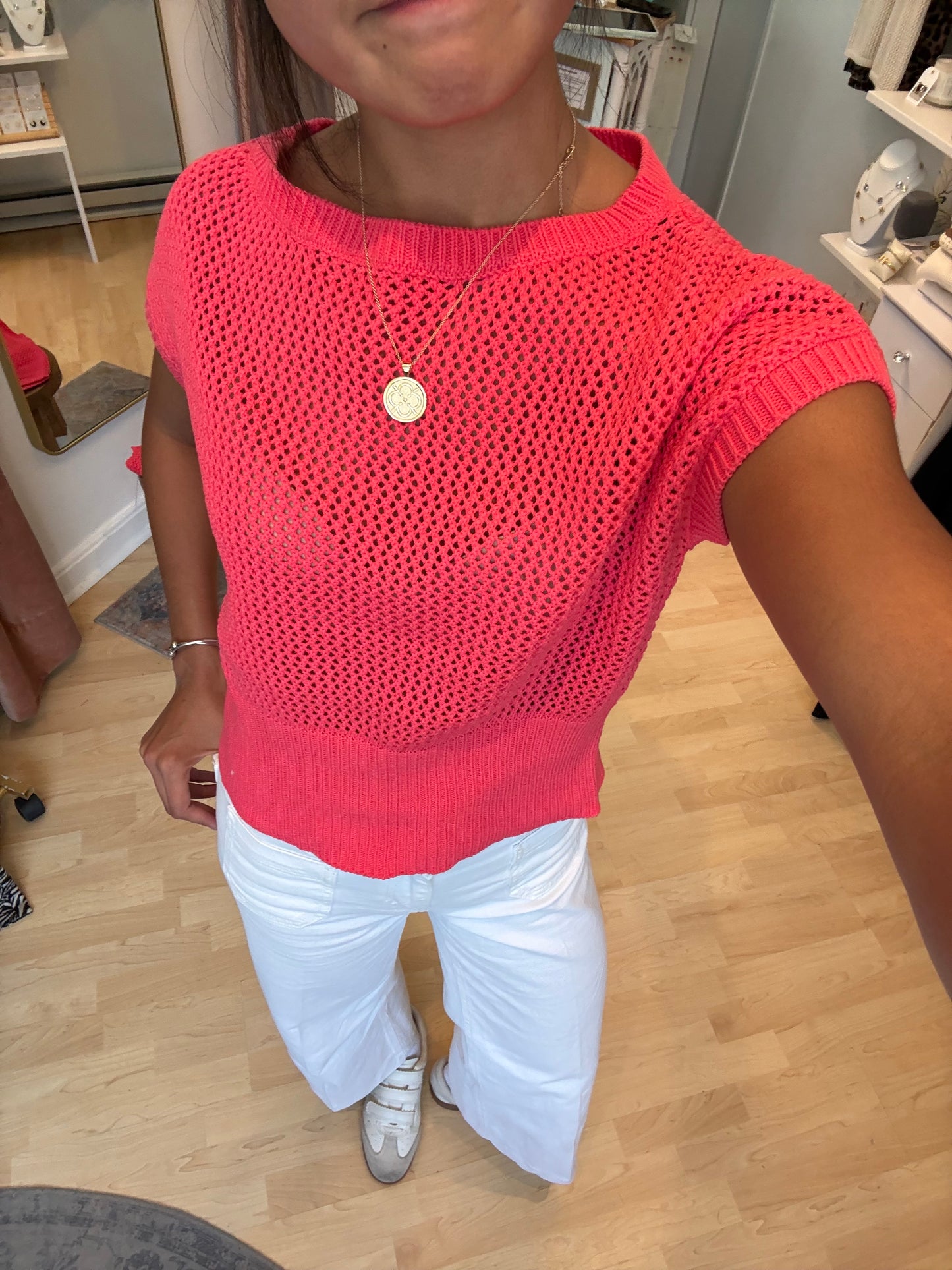Capri Open Knit Summer Tank