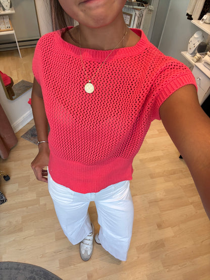 Capri Open Knit Summer Tank