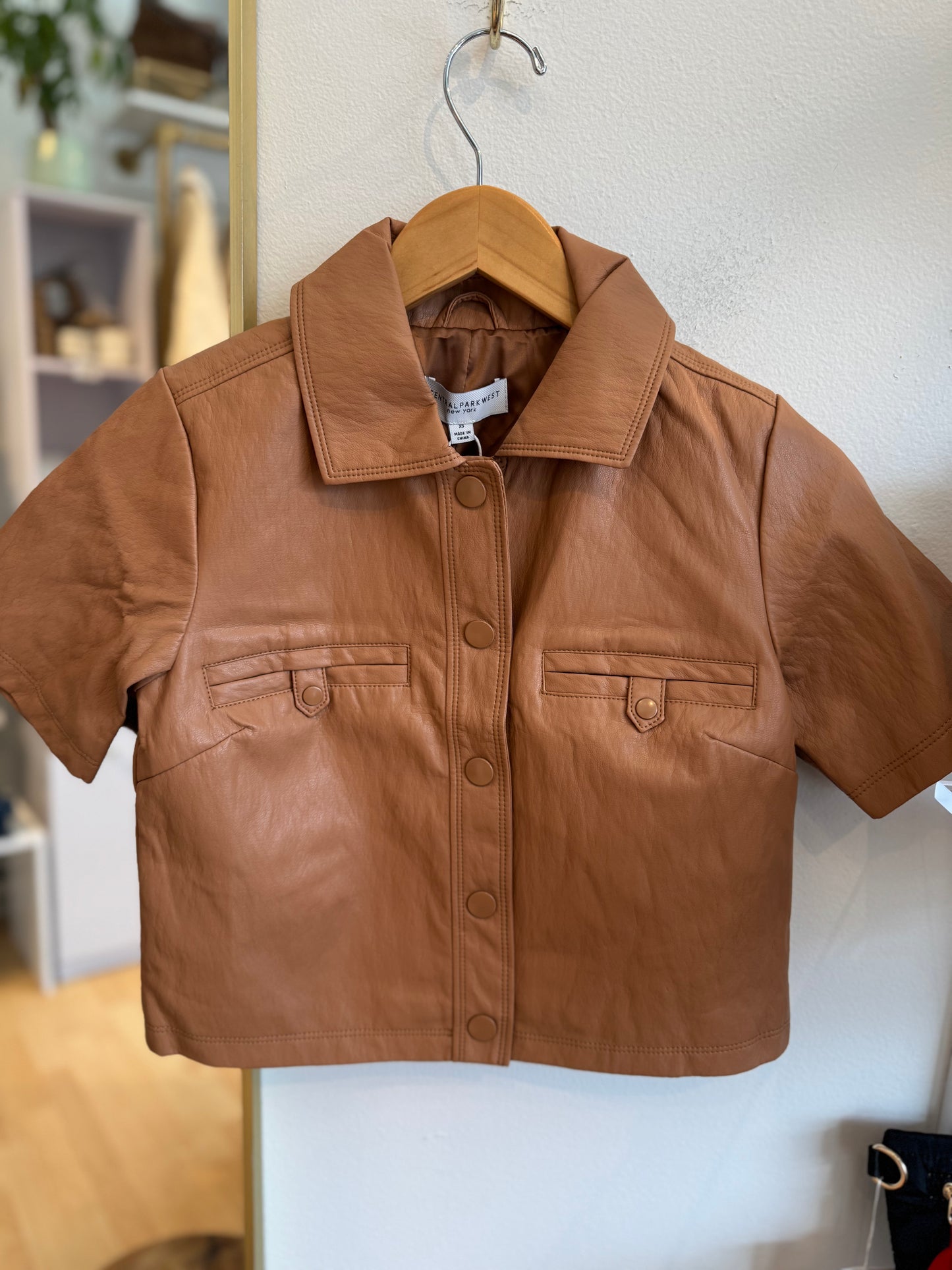 Chelsea Vegan Cropped Jacket