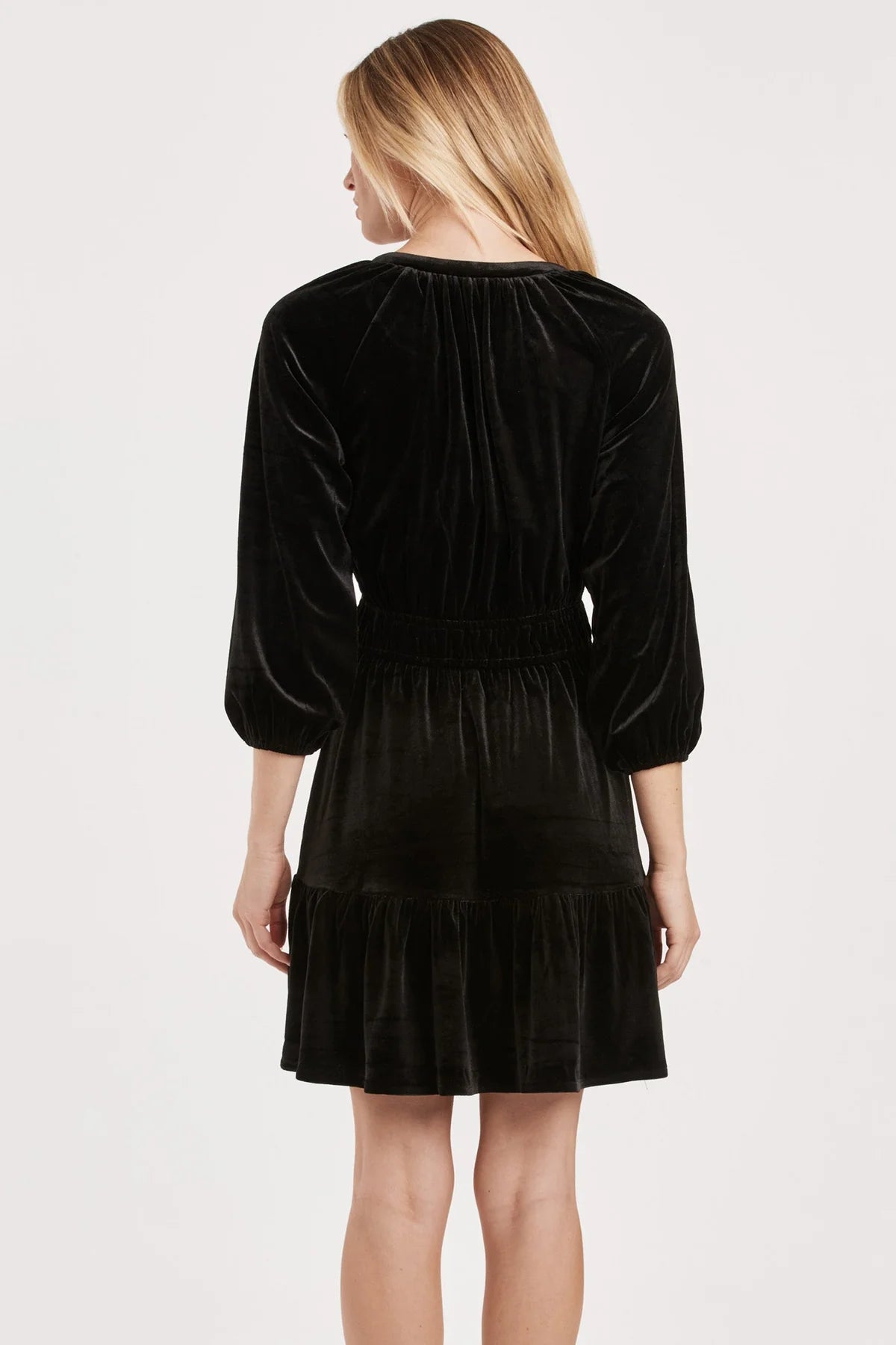 Gillian Velvet Tiered Holiday Dress