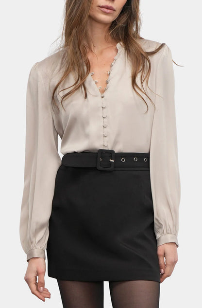 Aryanna Button Front Blouse