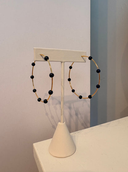 Gemstone Hoops