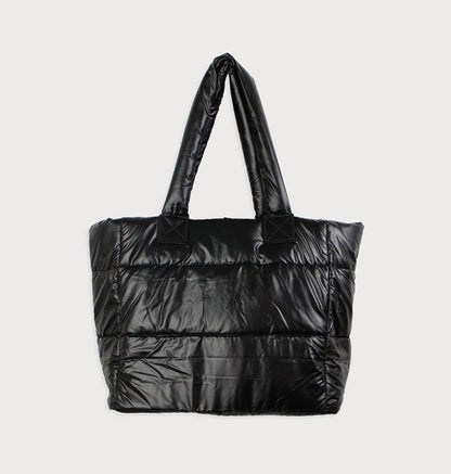 Quilted Puffer Tote Bag