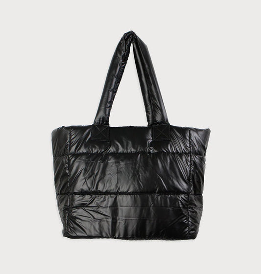 Quilted Puffer Tote Bag