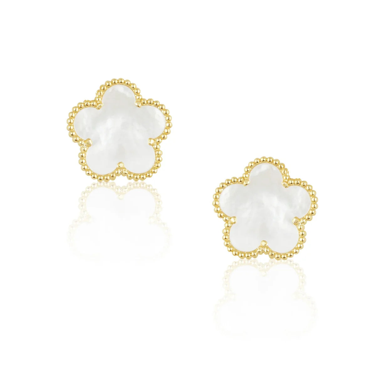 Adeline Mother of Pearl Stud Earring