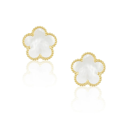 Adeline Mother of Pearl Stud Earring