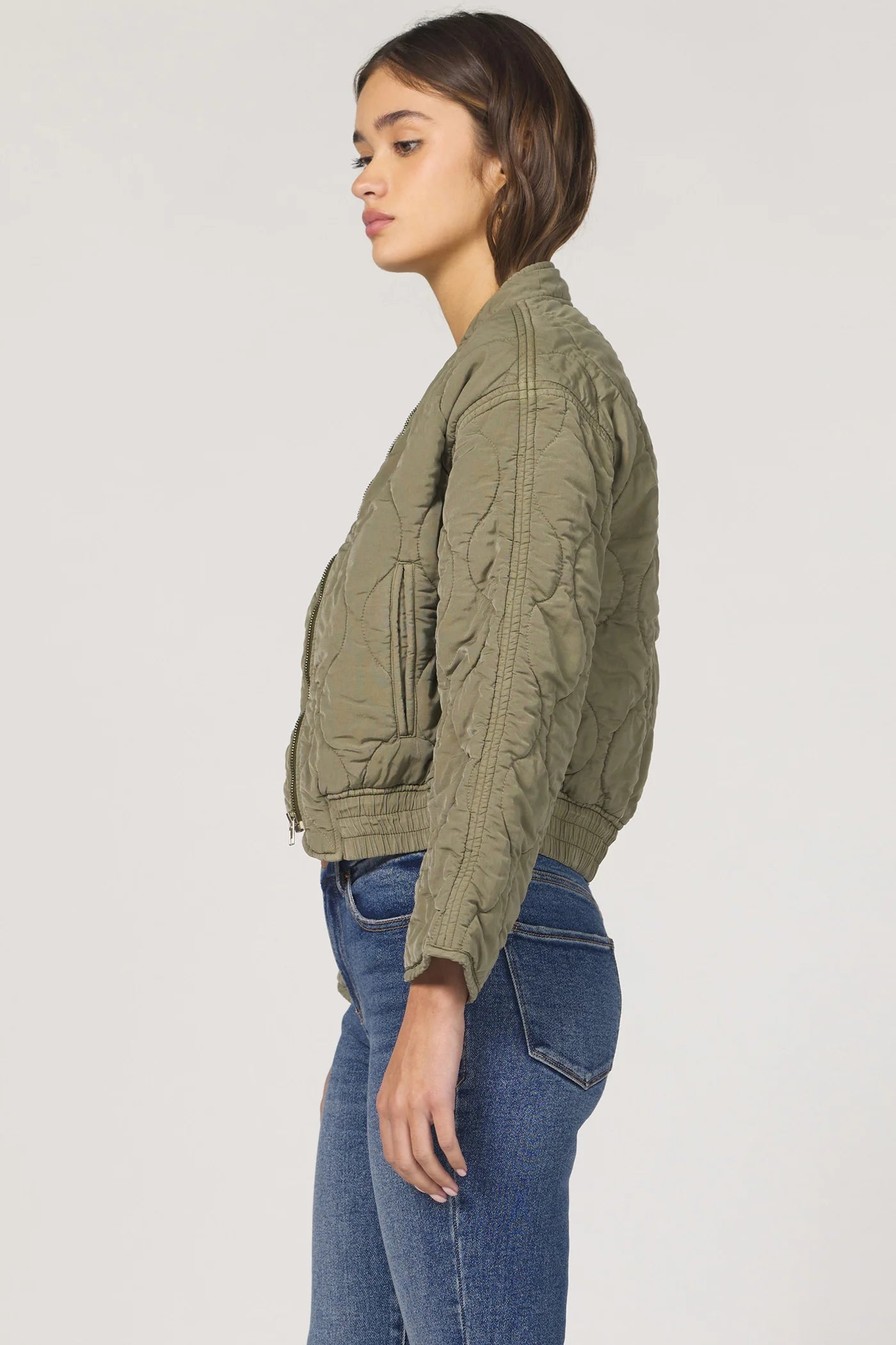 Maverick Cropped Bomber Jacket