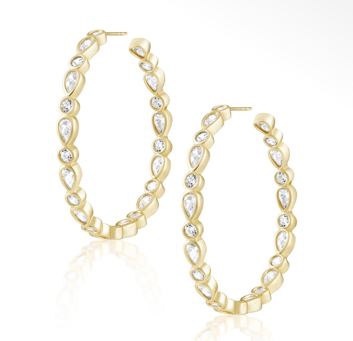Gold Cassidy Hoop