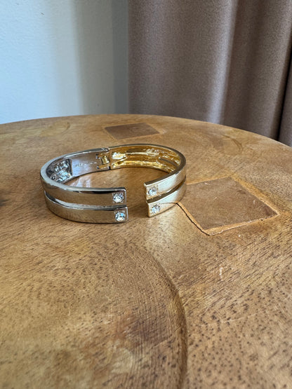 Two Tone Hinge Bangle