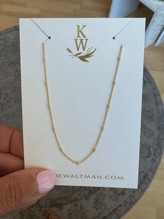 Gold Cable Layering Chain