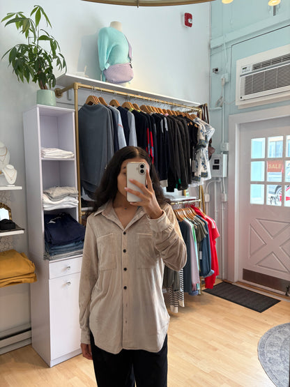 Maeve Long Sleeve Corduroy Top