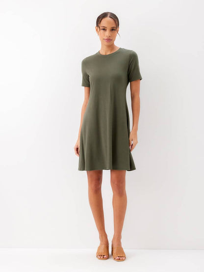 Short Sleeve A-Line Dress