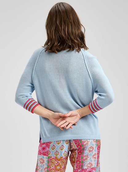 Crochet Trim Sweater by Zaket & Plover