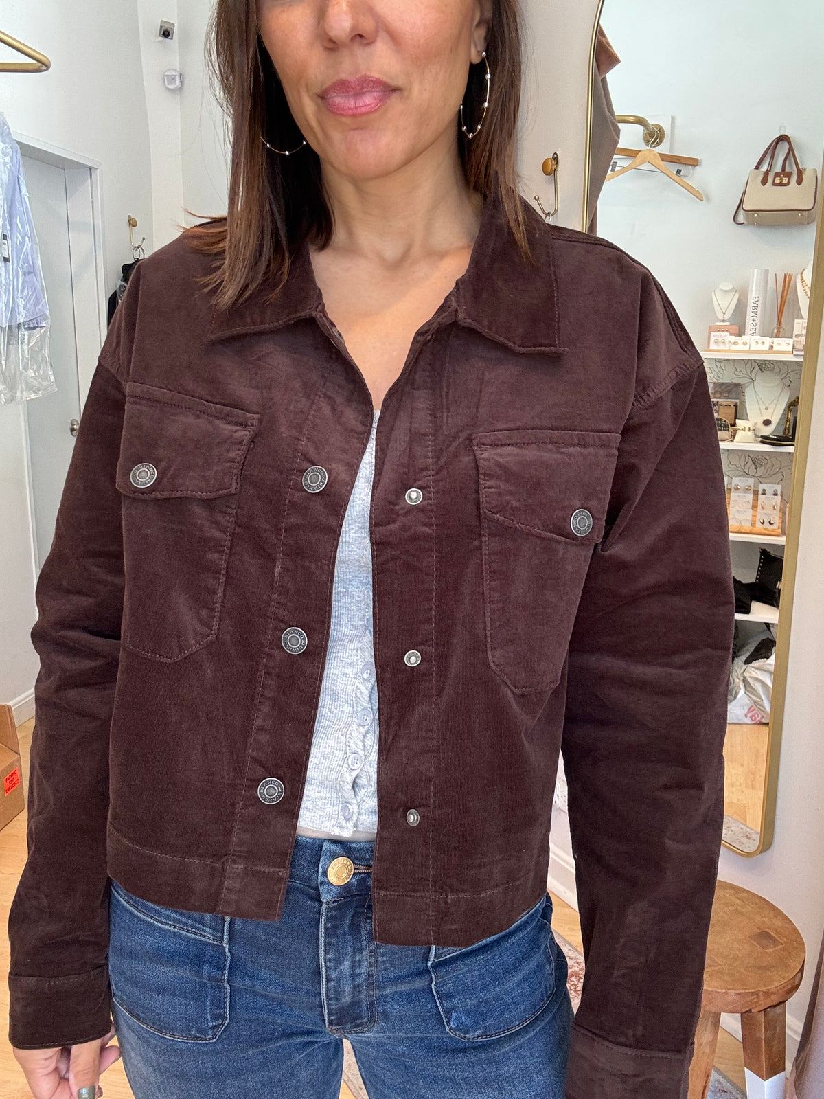 Baby Cord Cropped Jacket