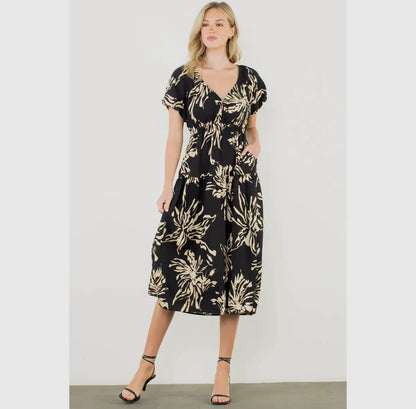 Short Sleeve Maxi Dress