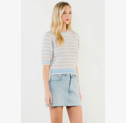 Short Sleeve Spring Knit Top