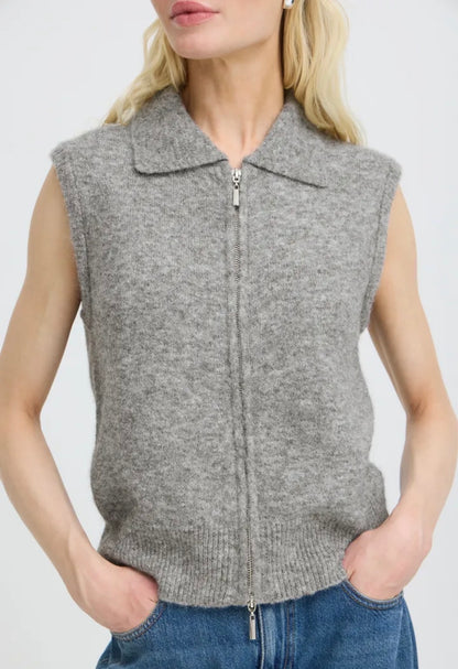 B Young Zipper Pullover Vest