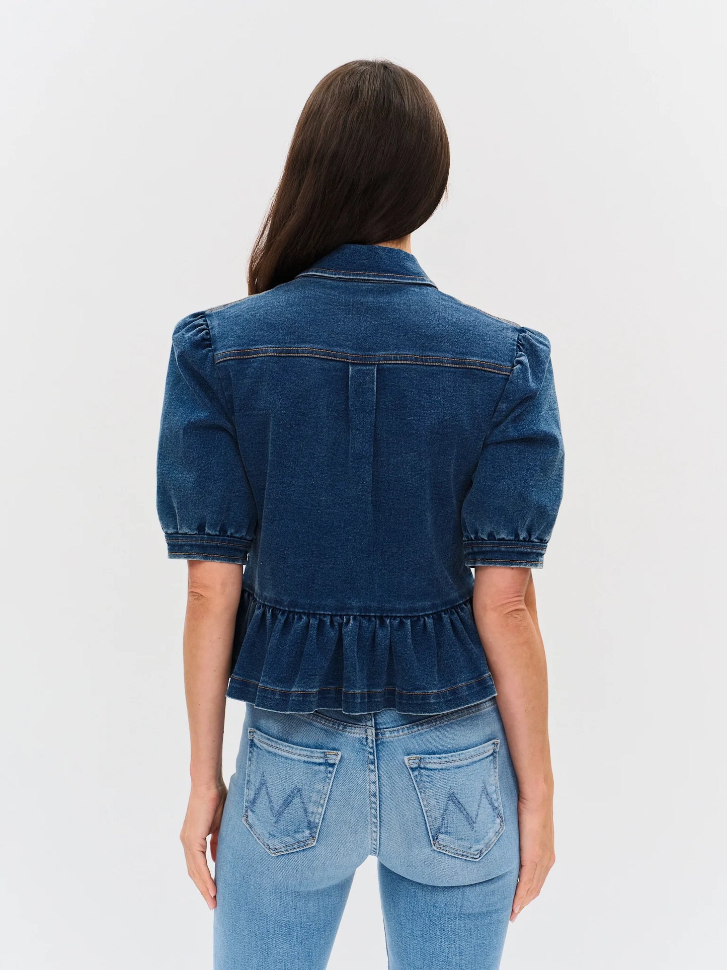 Delancey Peplum Denim Jacket
