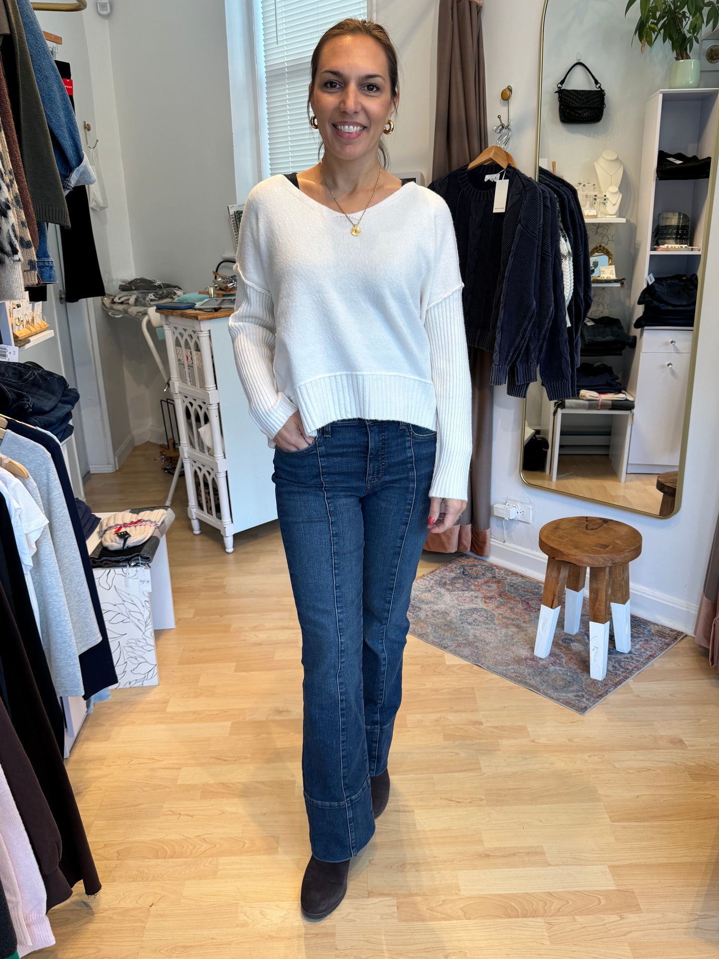 Dear John Clarette Slouchy VNeck Sweater