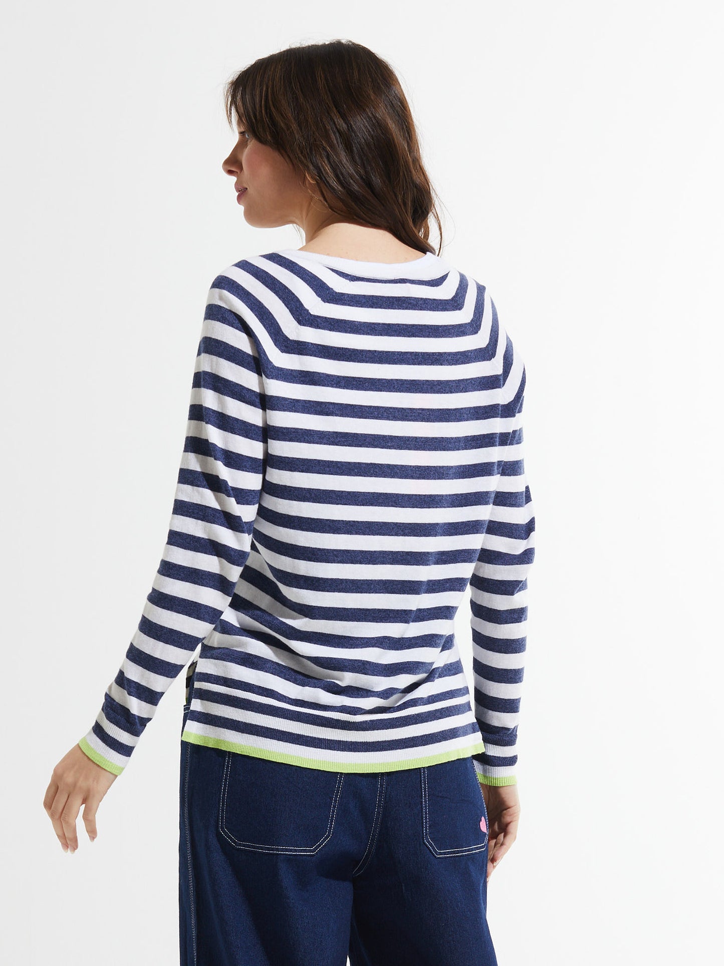 Stripe V Sweater