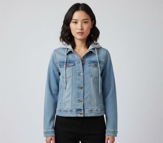 Modern Hooded Denim Jacket