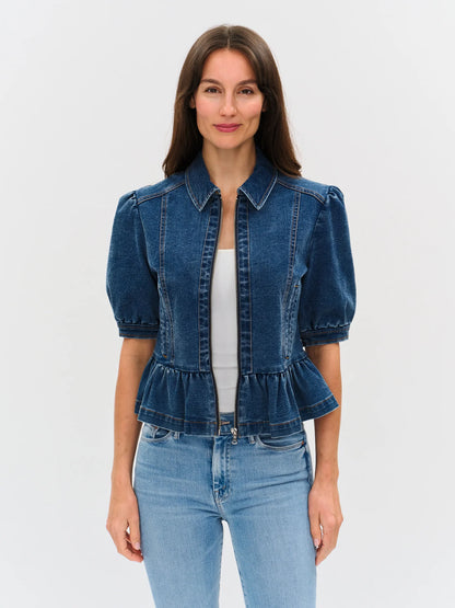Delancey Peplum Denim Jacket