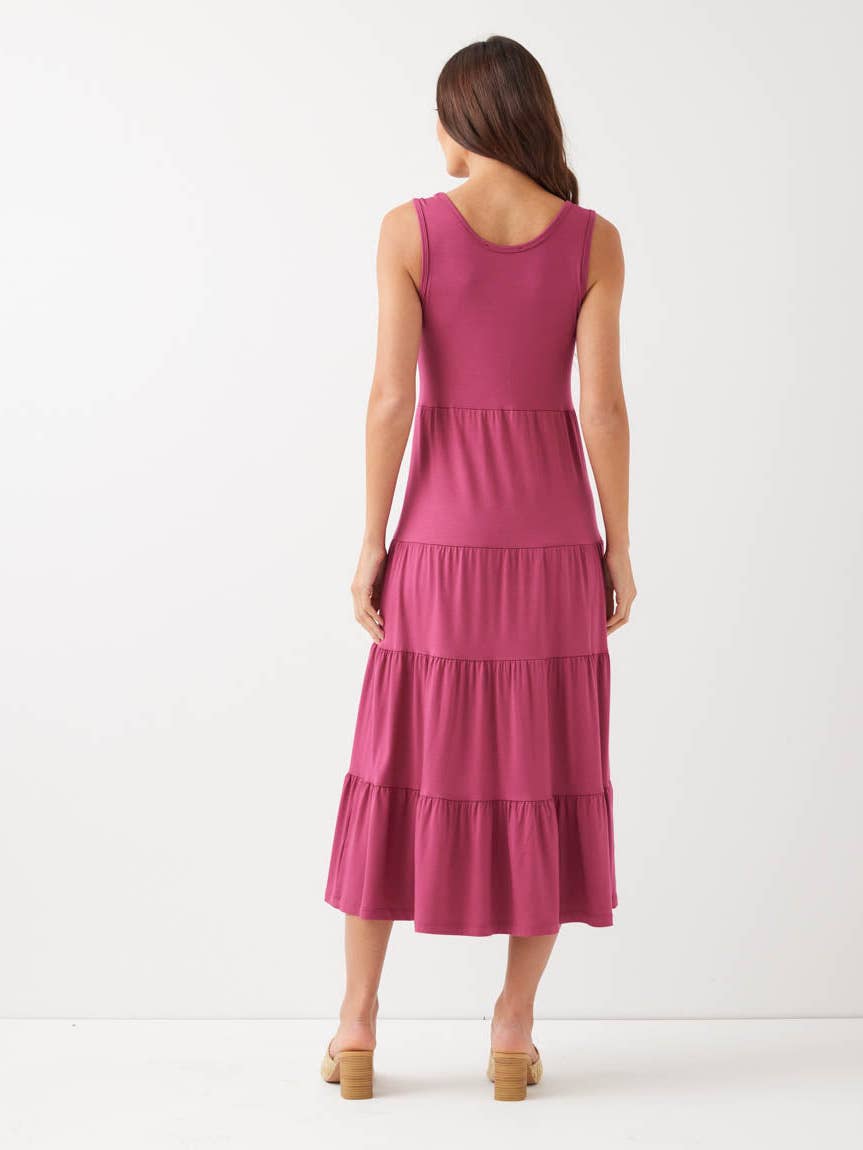 Anywhere Tank Tiered Midi Dress