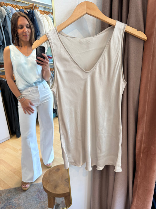 Italy Silk Tank